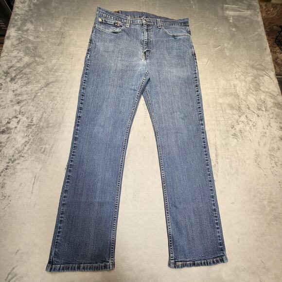 Levi's Other - Levi's 514 Jeans Mens 36x30 Blue Straight Medium Wash Denim Cotton Stretch